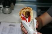 A typical souvlaki