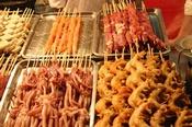 Food stall at Donghua Yeshi Night Market