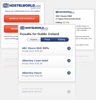 Search, Book, Review Hostels on you iPhone&copy;